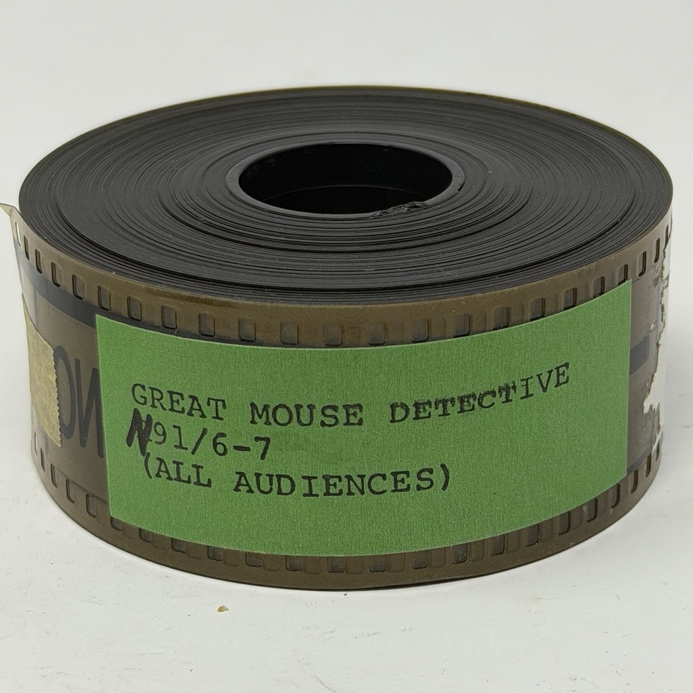 THE GREAT MOUSE DETECTIVE ~ 35MM TRAILER DO FILME WALT DISNEY / SHERLOCK HOLMES
